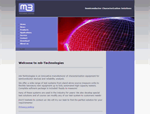 Tablet Screenshot of mb-technologies.com